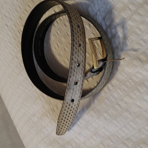 Women's Genuine Snake Skin belt - Picture 2 of 5